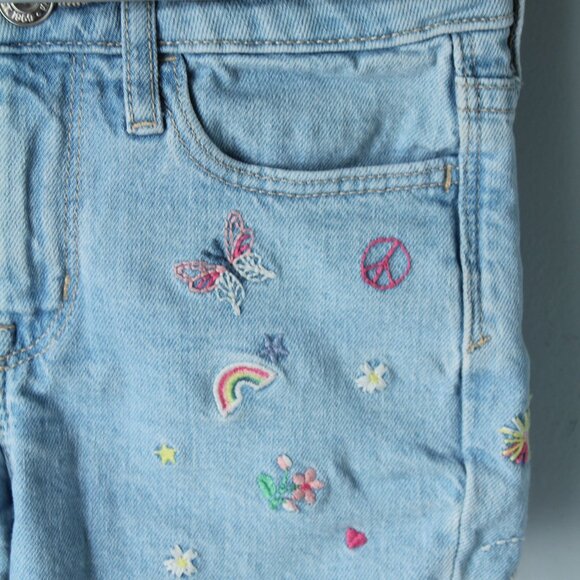 Gap Size 6 Gild Denim Shorts Embroidered - Picture 3 of 6